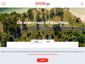 'mycar.mu' screenshot