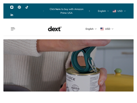dextproducts.com homepage screenshot