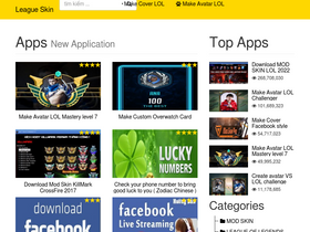 'leagueskin.net' screenshot