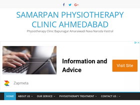'samarpanphysioclinic.com' screenshot