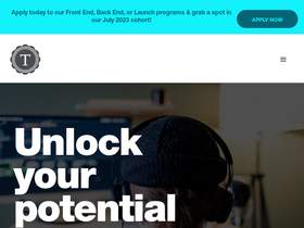 'turing.edu' screenshot