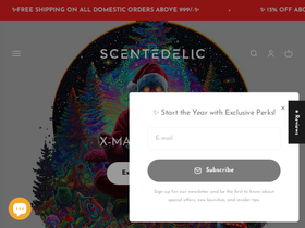 Scentedelic website screenshot