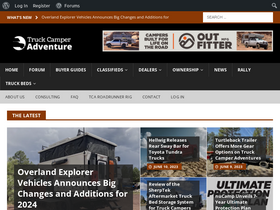 'truckcamperadventure.com' screenshot