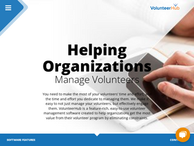 'volunteerhub.com' screenshot