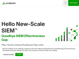 'exabeam.com' screenshot