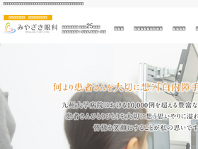 'miyazakiganka.net' screenshot