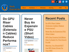 'techoverwrite.com' screenshot