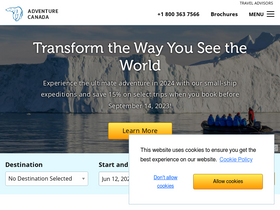 'adventurecanada.com' screenshot