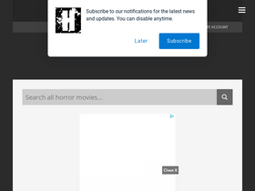 'allhorror.com' screenshot