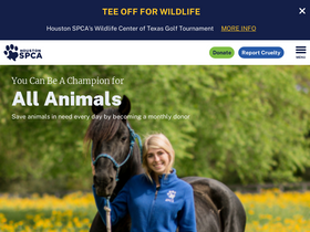 'houstonspca.org' screenshot