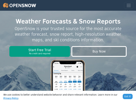 'opensnow.com' screenshot