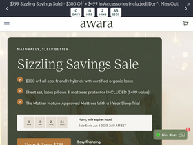 'awarasleep.com' screenshot