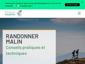 'randonner-malin.com' screenshot