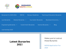 'bursaries-southafrica.co.za' screenshot