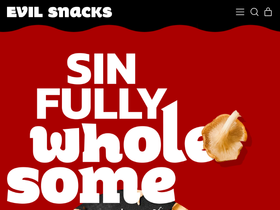 evilsnacks.com homepage screenshot