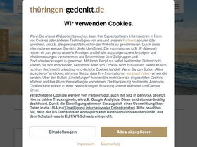 'thueringen-gedenkt.de' screenshot