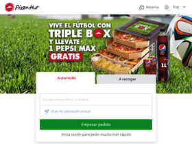 'pizzahut.es' screenshot