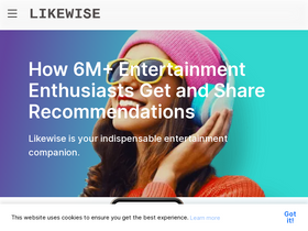 'likewise.com' screenshot