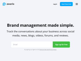 'awario.com' screenshot
