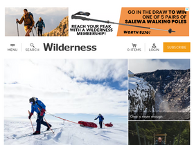 'wildernessmag.co.nz' screenshot