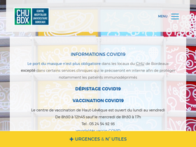 'chu-bordeaux.fr' screenshot