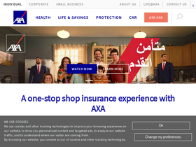 'axa-egypt.com' screenshot