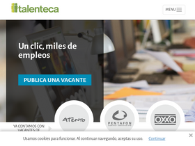 'talenteca.com' screenshot