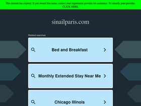sinailparis.com homepage screenshot