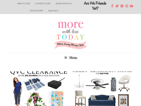 'morewithlesstoday.com' screenshot