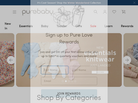 'purebaby.com.au' screenshot