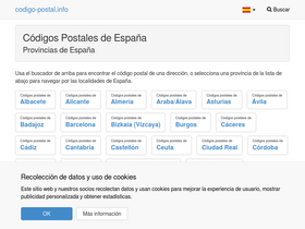 'codigo-postal.info' screenshot