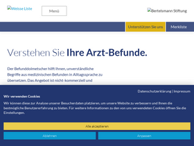 'befunddolmetscher.de' screenshot