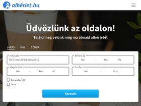 'lakaspont.alberlet.hu' screenshot