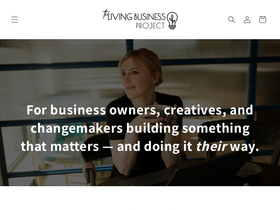 thelivingbusinessproject.com homepage screenshot