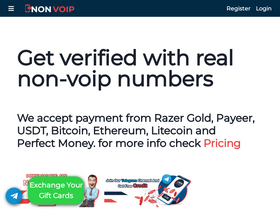 'non-voip.com' screenshot