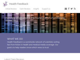 'healthfeedback.org' screenshot