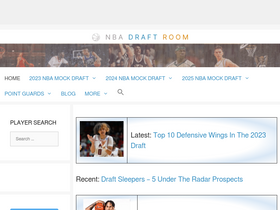 'nbadraftroom.com' screenshot