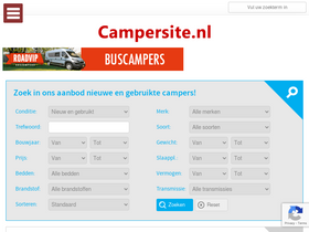 'campersite.nl' screenshot