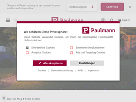 'paulmann.com' screenshot
