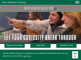 'iwu.edu' screenshot