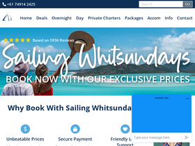 'sailing-whitsundays.com' screenshot