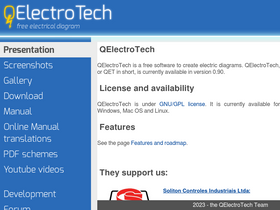 'qelectrotech.org' screenshot