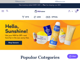 'hsastore.com' screenshot