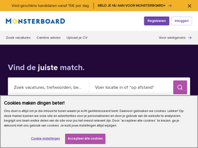 'monsterboard.nl' screenshot