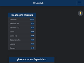 'tomadivx.net' screenshot