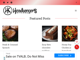 'headbangerskitchen.com' screenshot