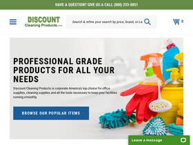 'discountcleaningproducts.com' screenshot