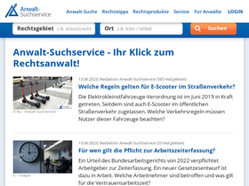 'anwalt-suchservice.de' screenshot
