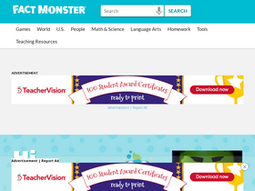 'factmonster.com' screenshot