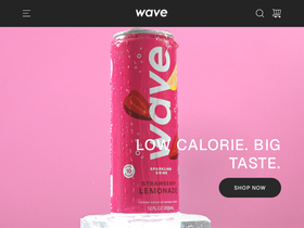 drinkwave.com homepage screenshot